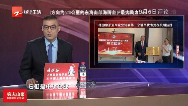 德国隐形冠军企业协会第一个驻华代表处在杭州挂牌