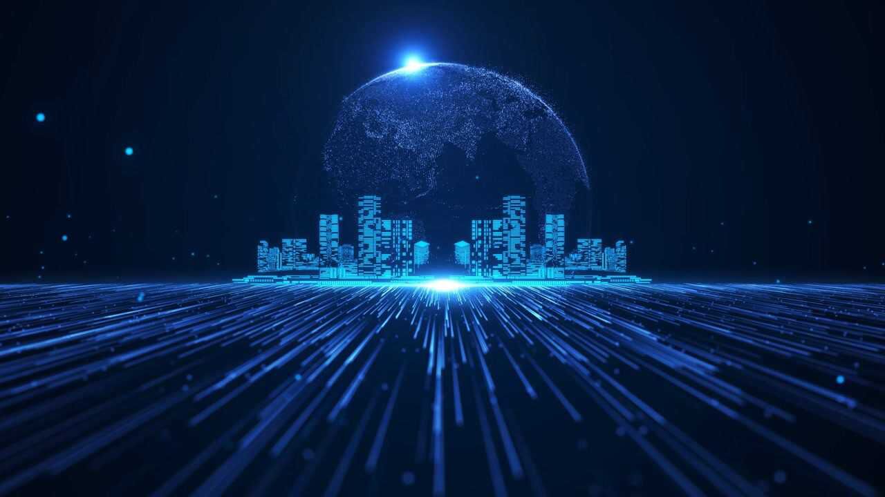 科技感年会背景视频素材_高清
