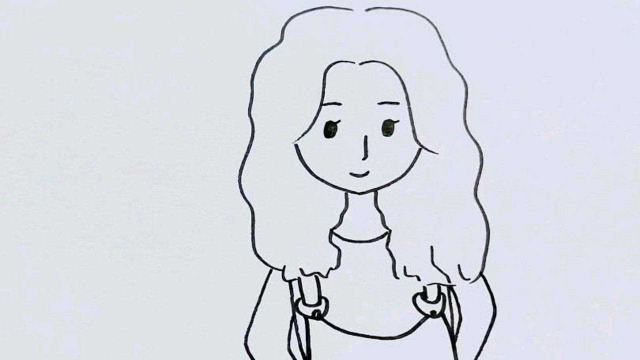 给妈妈画个自画像!#手绘