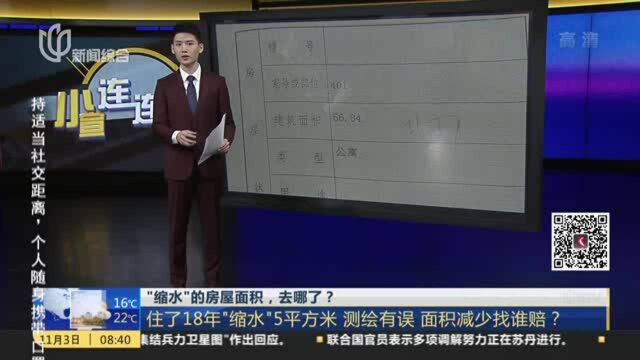 “缩水”的房屋面积,去哪了? 住了18年的老房子“缩水”5平方米 测绘有误 面积减少找谁赔?