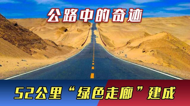 公路中的奇迹!中国在沙漠中耗时2年,552公里“绿色走廊”建成