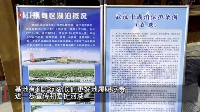 武汉首个区级河湖长制宣传示范基地落户蔡甸后官湖畔