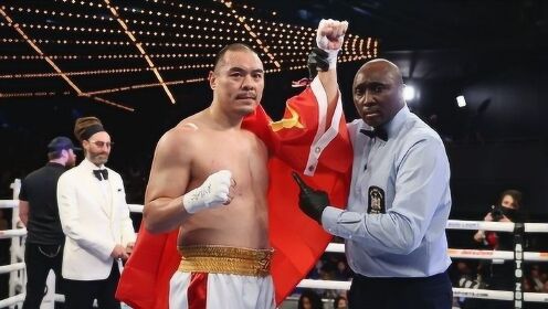 中国超重量级拳王张志磊美国传来捷报，5分钟KO刘易斯，保持不败