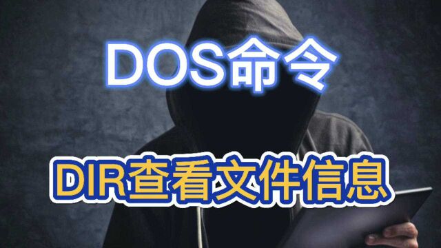 DOS命令:DIR查看文件信息