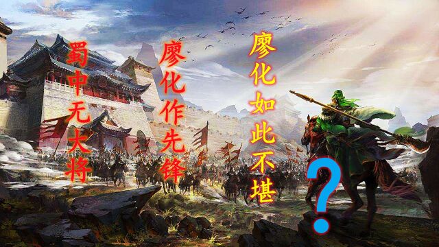 蜀中无大将,廖化作先锋!廖化真有这么不堪吗?