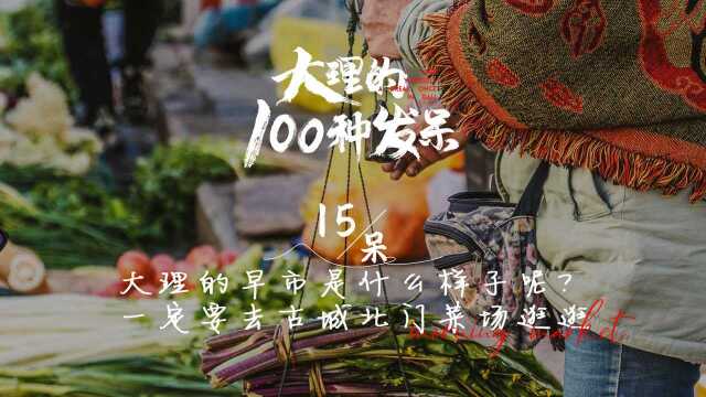 大理的100种发呆「15」大理最具朝气的地方  北门菜市场