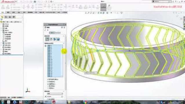 用SolidWorks画一个高低错落的圆环,过程很简单,主要是思路