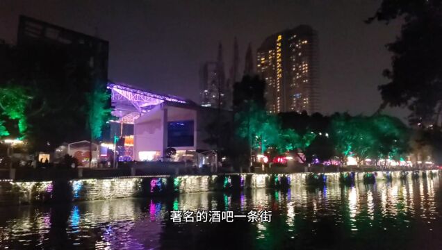 实拍成都夜景,望平街太古里IFS合江亭九眼桥,一路流光溢彩