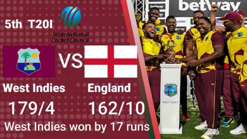 板球比赛 West Indies v England 5th Betway T20I