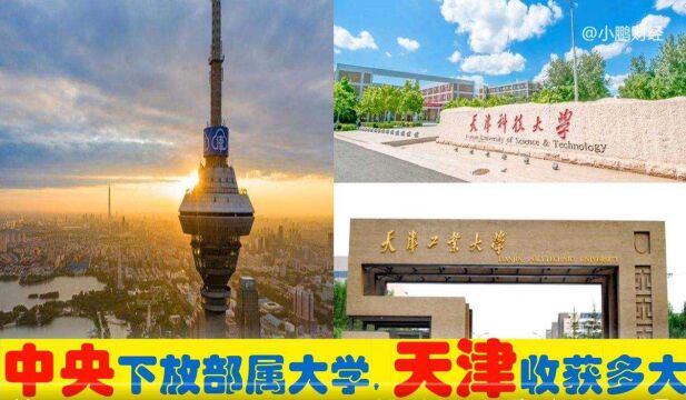 中央下放6所部属大学入天津,10万招生名额,天津滨海静海等受益