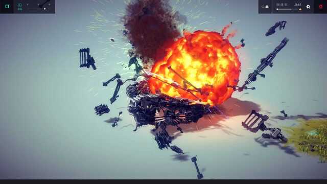 Besiege围攻:导弹发射装置,威力太大了