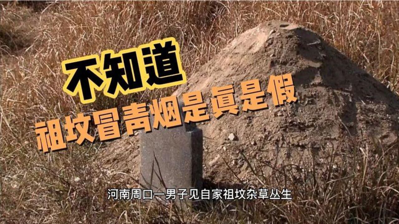 奇闻,祖坟冒青烟是真的嘛