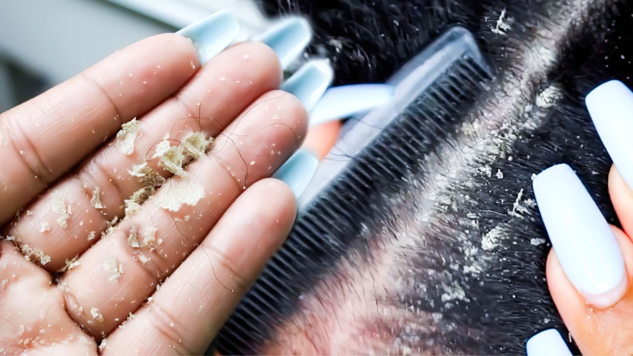 女子几十年没洗过头,用手一抠全是头皮屑,看的头皮发麻_腾讯视频