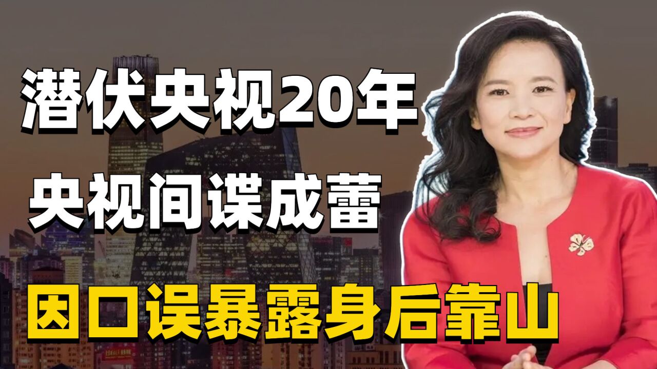 果然是蛀虫,央视最大间谍被揪出,卧底央视20年因口误暴露身份!