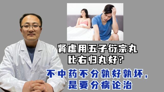 肾虚用五子衍宗丸比右归丸好?不 中药不分孰好孰坏,是要分病论治