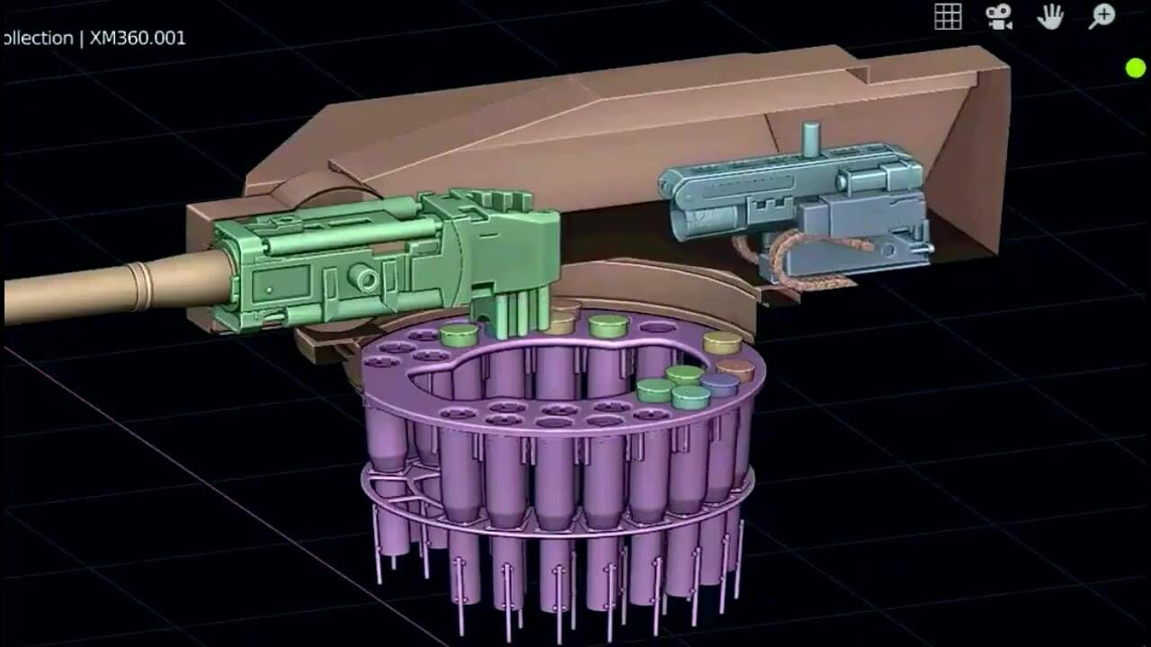 xm1202 坦克自動裝彈機演示