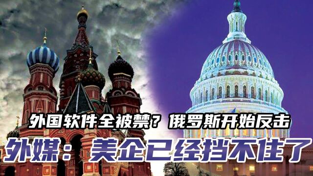 外国软件全被禁?俄罗斯开始反击,外媒:美企已经挡不住了