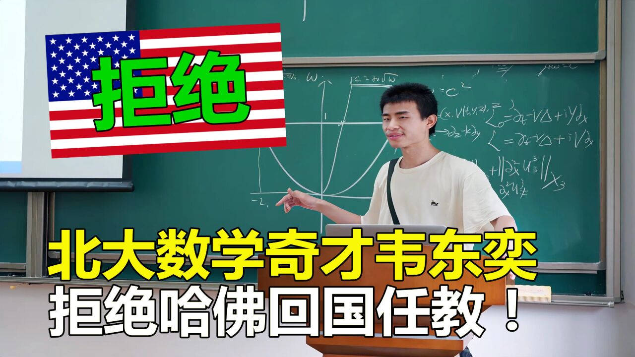 北大数学奇才韦东奕,单挑清华,拒绝哈佛,他是怎么做到的?