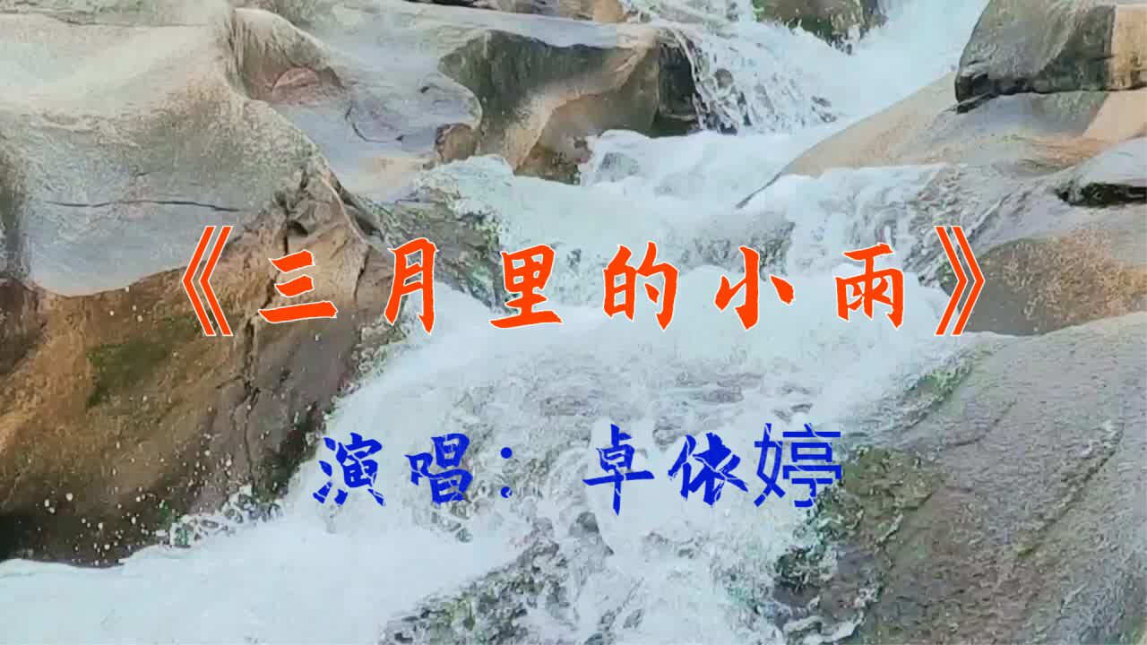 卓依婷《三月里的小雨》:经典老歌,带你重回那段难忘的岁月!