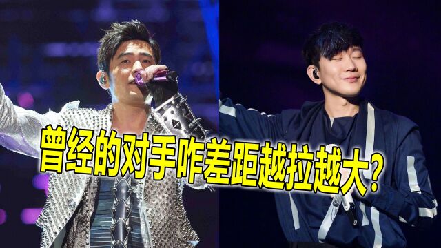 乐坛双J周杰伦VS林俊杰,曾经的棋逢对手,如今差距却越来越大