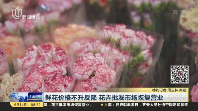 鲜花价格不升反降 花卉批发市场恢复营业