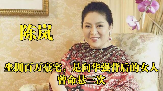 “女强人”陈岚:坐拥百万豪宅,是向华强背后的女人,曾命悬三次