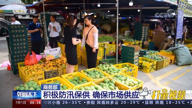 多地遭遇暴雨洪涝灾害!商务部:积极防汛保供,确保市场供应