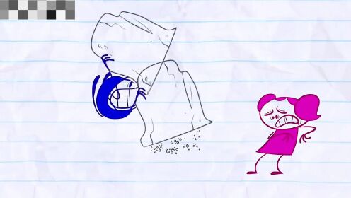 趣味铅笔人动画系列:石头,剪刀,布的游戏有这么激烈的吗?