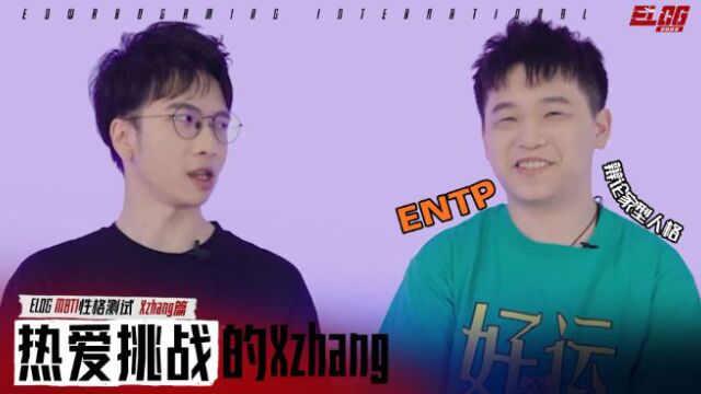 MBTI性格测试Xzhang篇:热爱挑战的Xzhang