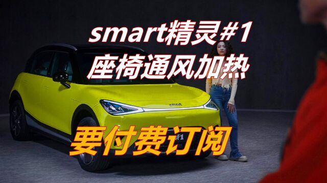 smart精灵1号,座椅通风加热要付费订阅,我才知道!