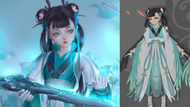 3dmax-【剑网三】驰冥琴萝模型制作教程.3d建模基础教程