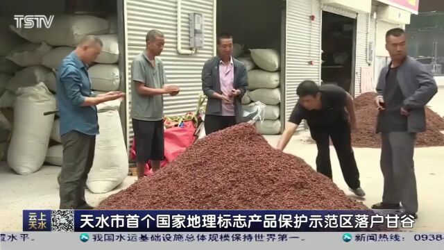 天水市首个国家地理标志产品保护示范区落户甘谷