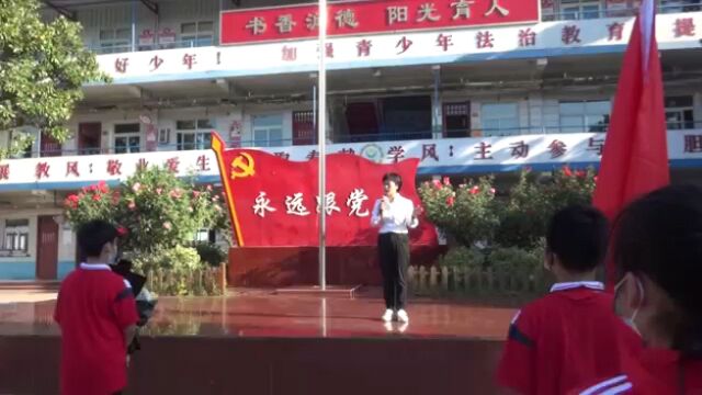 宝丰县东城门小学国庆祭英烈