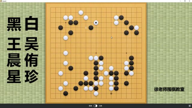 吴清源杯世界女子围棋赛!王晨星凌空一罩,强杀吴侑珍中央大龙!