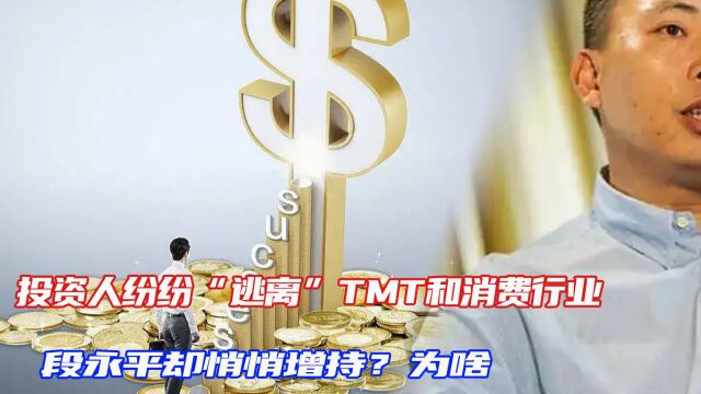 投资人纷纷“逃离”TMT和消费行业,段永平却悄悄增持?为啥