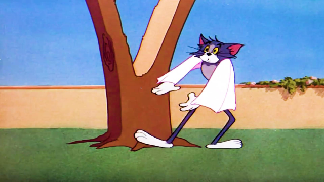 汤姆下树,杰瑞呆住,汤姆神奇表演#动漫解说 #动漫 #二次元