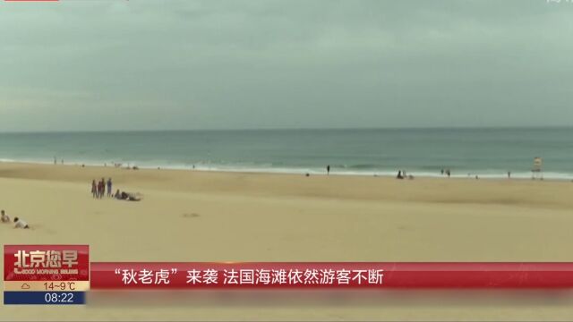 “秋老虎”来袭,法国海滩依然游客不断