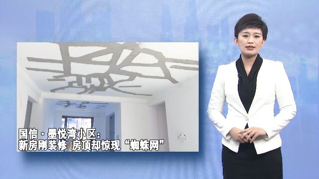 国信ⷥ⨦‚榹𞥰区:新房刚装修 房顶却惊现“蜘蛛网”裂纹 