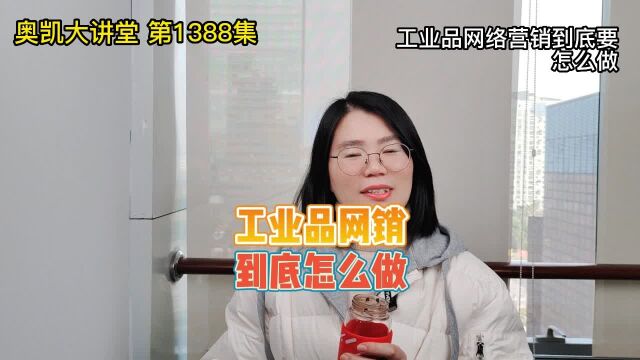 1388 工业品网络营销到底要怎么做