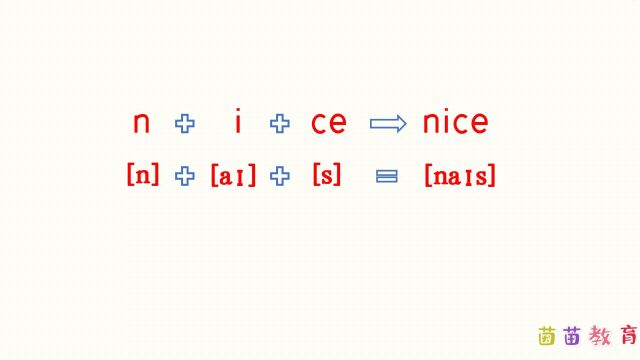 自然拼读:nice