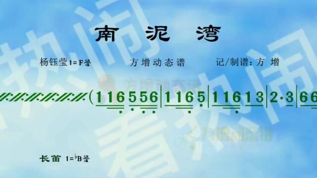 南泥湾#经典老歌 #音乐分享 #动态曲谱