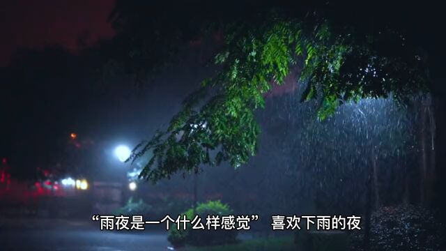 下雨的夜晚