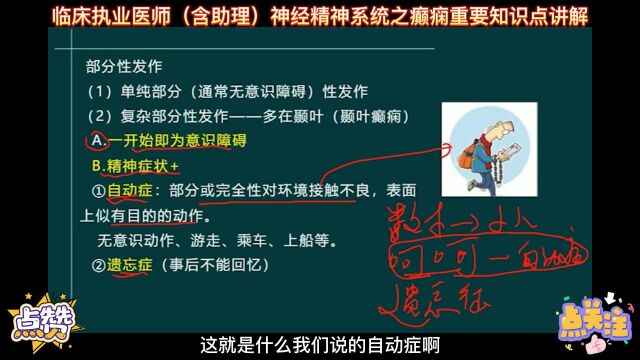 临床执业医师(含助理)神经精神系统之癫痫重要知识点讲解