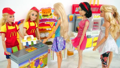 芭比公主的麦当劳餐厅玩具