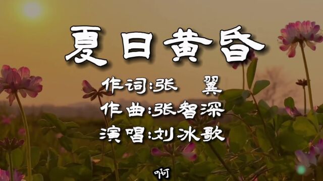 夏日黄昏(词:张翼,曲:张智深,演唱:刘冰歌)公交制作