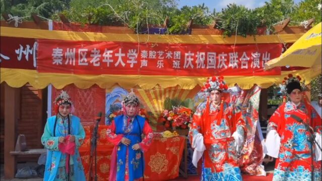 秦腔折子戏《花亭相会》由樱花秦韵团业余演员刘永泉、杜秀英、白梦巧、陈冬花表演.