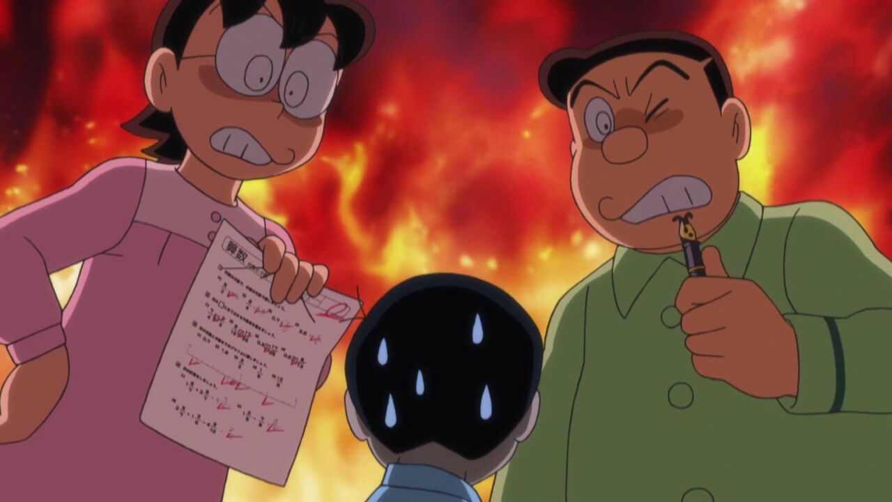 哆啦a梦:大雄想把零分试卷改成十分,怎料还是被严守秘密犬坑了