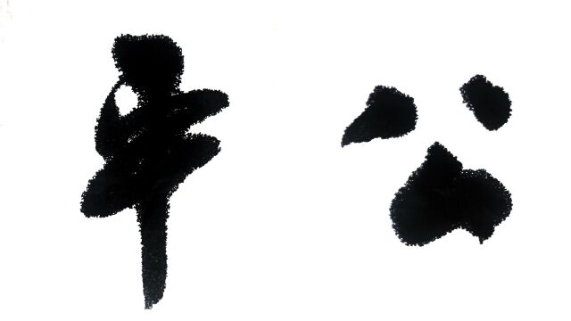 书法:“公平正义”四字的匾额书写