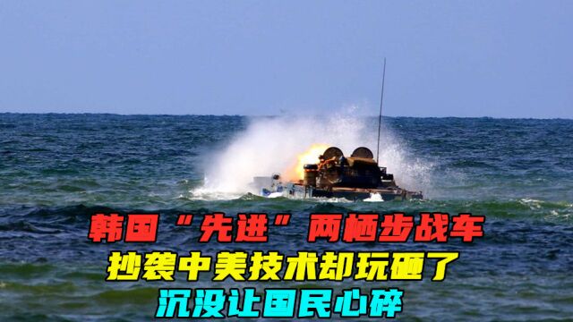 韩国“先进”两栖步战车,抄袭中美技术却玩砸了,沉没让国民心碎