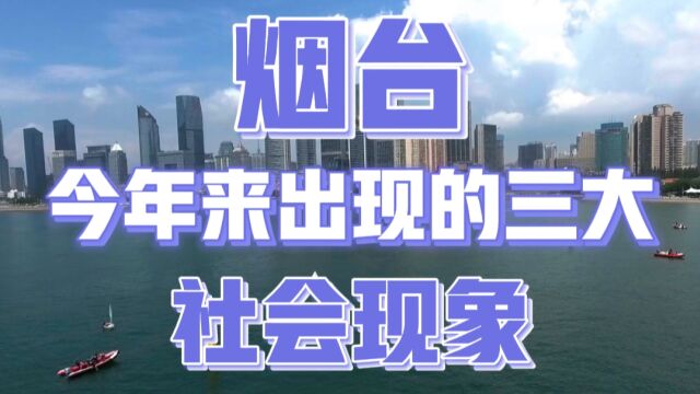 烟台这座美丽的城市,2023年以来,出现了三大引人瞩目的社会现象!